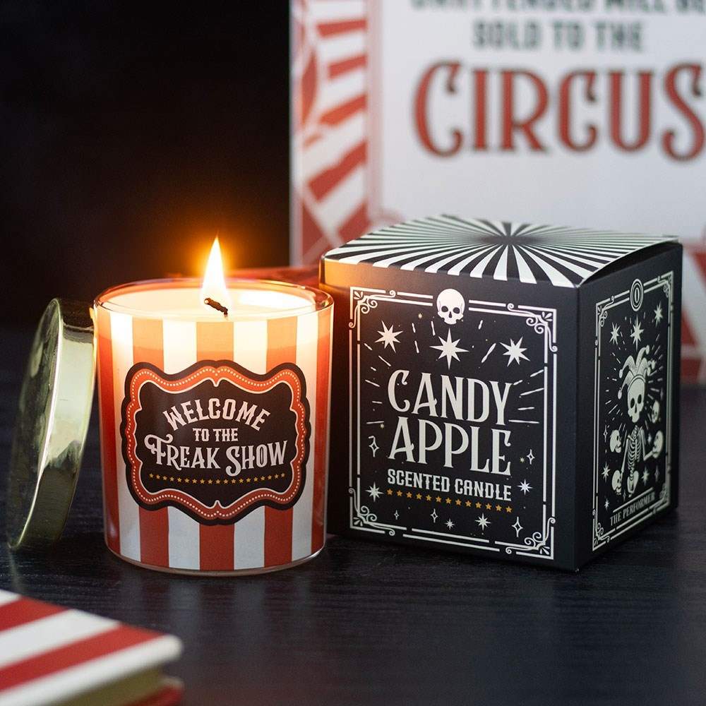 Something Different - Freak Show Candy Apple Candle Duftkerze - Schwarz/Weiß